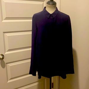 Boden classic navy blue button down shirt size 10 US